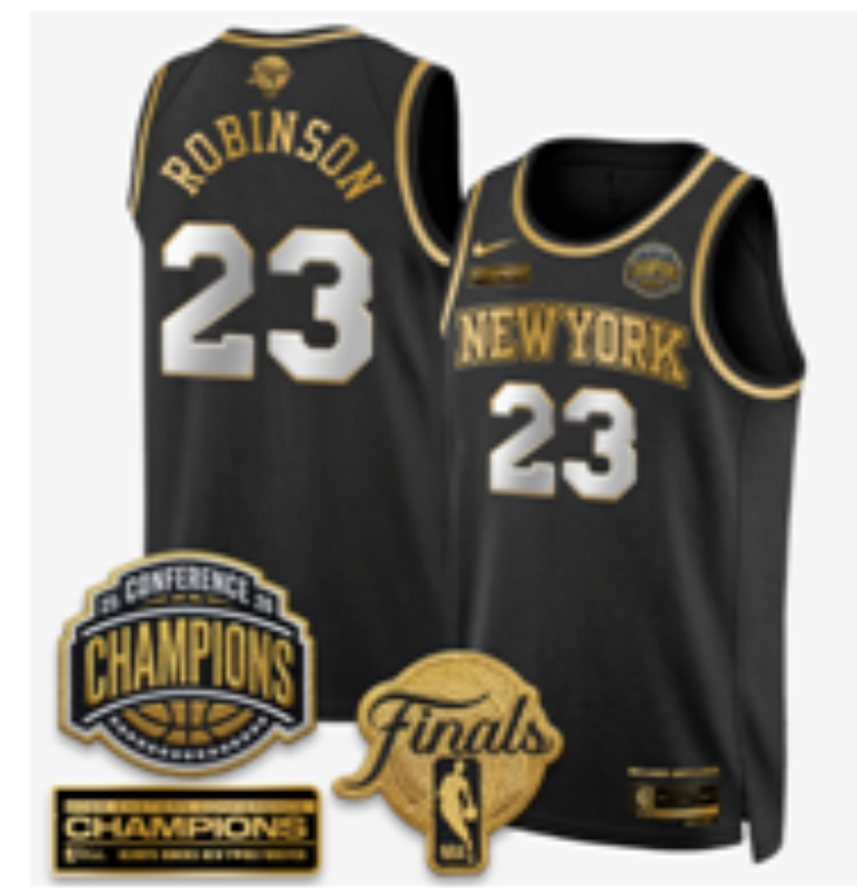 Men New York Knicks #23 Robinson black 2026 Nike NBA jersey 0715002